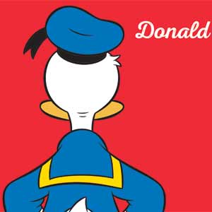 Disney Friends Donald Duck Backwards iPhone 13 Pro Max Clear Case